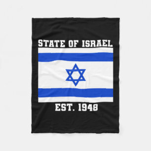 Staat der israelischen Flagge östlich. Unabhängigk Fleecedecke
