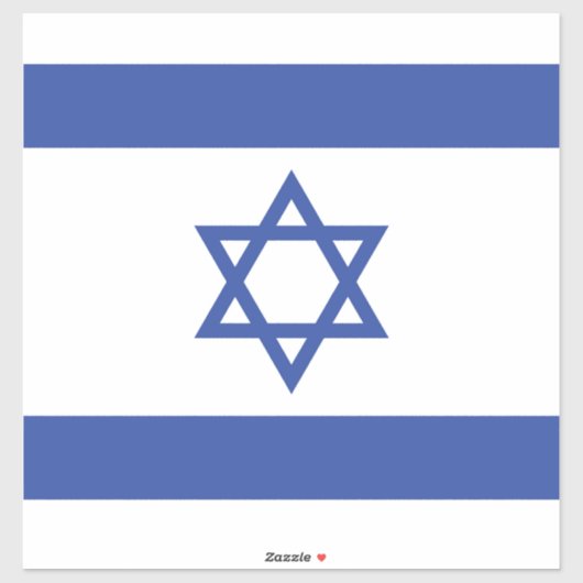 Staat der israelischen Flagge, Stern des jüdischen Aufkleber (Blatt)