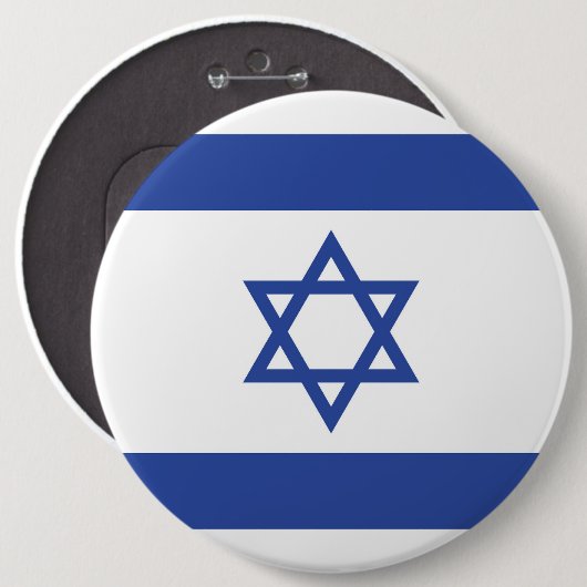 Staat der israelischen Flagge, Stern des jüdischen Button (Vorne & Hinten)