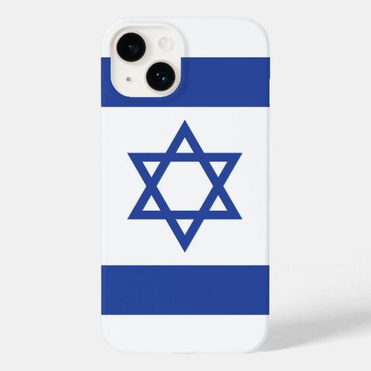 Staat der israelischen Flagge, Stern des jüdischen Case-Mate iPhone Hülle (Rückseite)