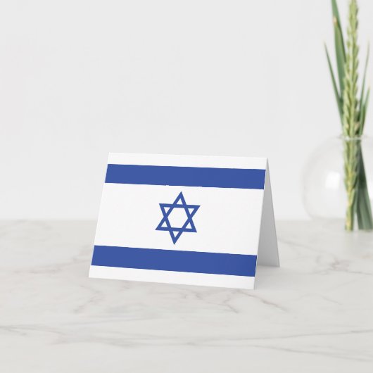 Staat der israelischen Flagge, Stern des jüdischen Dankeskarte (Vorderseite)