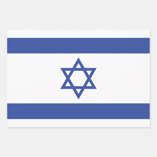 Staat der israelischen Flagge, Stern des jüdischen Geschenkpapier Set (Vorderseite 3)