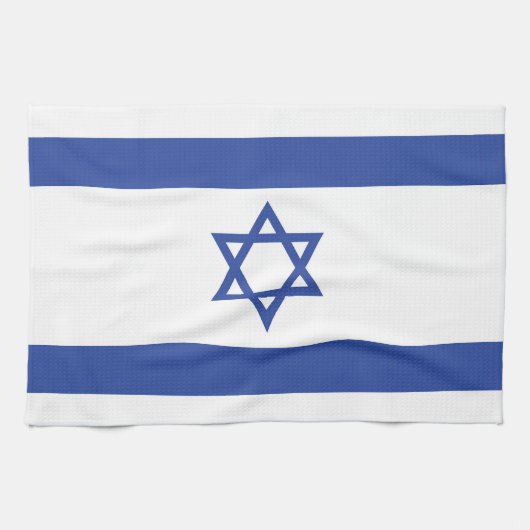 Staat der israelischen Flagge, Stern des jüdischen Geschirrtuch (Horizontal)