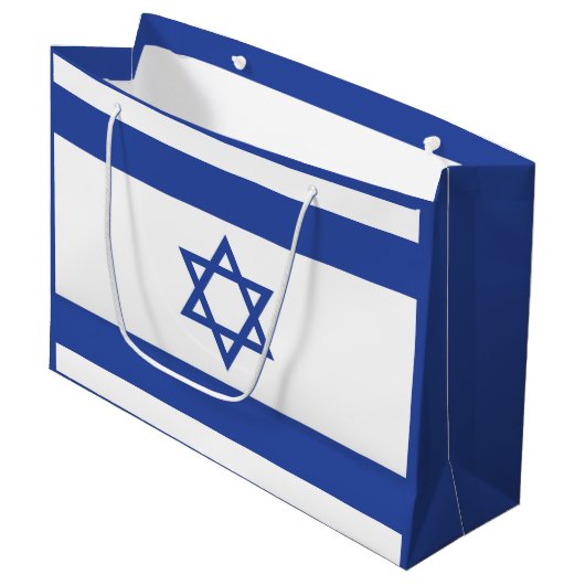 Staat der israelischen Flagge, Stern des jüdischen Große Geschenktüte (Vorderseite Schrägansicht)