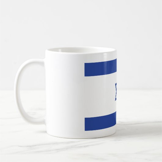 Staat der israelischen Flagge, Stern des jüdischen Kaffeetasse (Links)