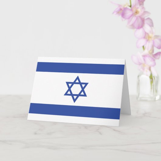 Staat der israelischen Flagge, Stern des jüdischen Karte (Orchidee)