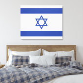 Staat der israelischen Flagge, Stern des jüdischen Leinwanddruck (Insitu (Schlafzimmer))