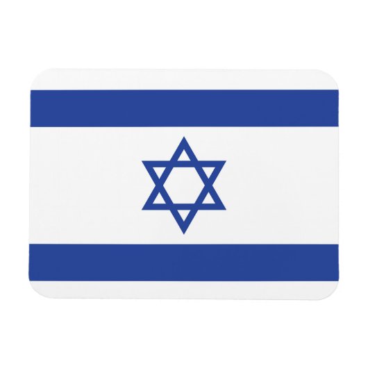Staat der israelischen Flagge, Stern des jüdischen Magnet (Horizontal)