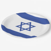 Staat der israelischen Flagge, Stern des jüdischen Pappteller (Schrägansicht)