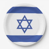 Staat der israelischen Flagge, Stern des jüdischen Pappteller (Vorderseite)