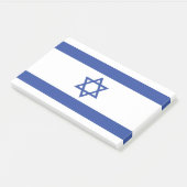Staat der israelischen Flagge, Stern des jüdischen Post-it Klebezettel (angewinkelt)