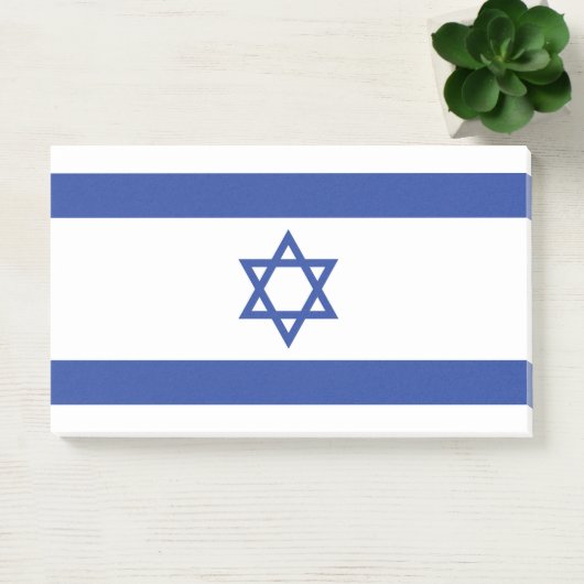Staat der israelischen Flagge, Stern des jüdischen Post-it Klebezettel (Büro)