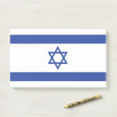 Staat der israelischen Flagge, Stern des jüdischen Post-it Klebezettel (Auf Schreibtisch)