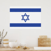 Staat der israelischen Flagge, Stern des jüdischen Poster (Küche)