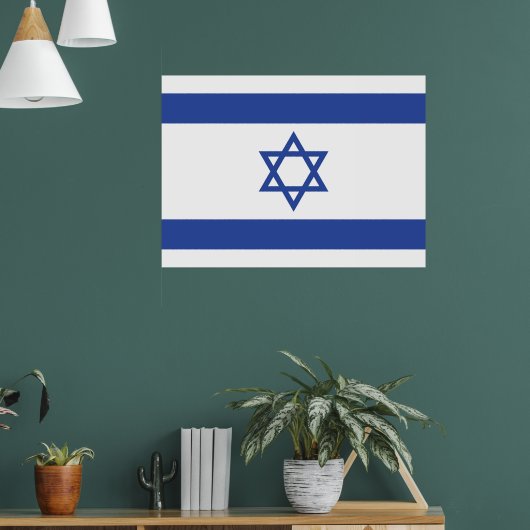 Staat der israelischen Flagge, Stern des jüdischen Poster (Wohnzimmer 1)