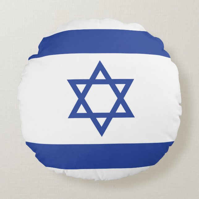 Staat der israelischen Flagge, Stern des jüdischen Rundes Kissen (Vorderseite)