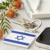 Staat der israelischen Flagge, Stern des jüdischen Schlüsselanhänger (Vorderseite rechts)