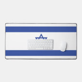Staat der israelischen Flagge, Stern des jüdischen Schreibtischunterlage (Tastatur & Maus)