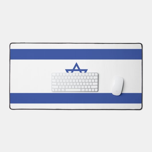 Staat der israelischen Flagge, Stern des jüdischen Schreibtischunterlage (Tastatur & Maus)