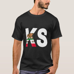 Staat der kalifornischen Flagge Kansas KS Cities a T-Shirt