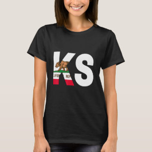 Staat der kalifornischen Flagge Kansas KS Cities a T-Shirt
