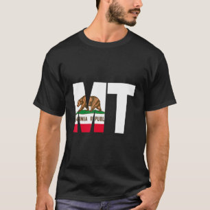 Staat der kalifornischen Flagge Montana Städte und T-Shirt