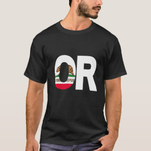 Staat der kalifornischen Flagge Oregon OR Cities a T-Shirt