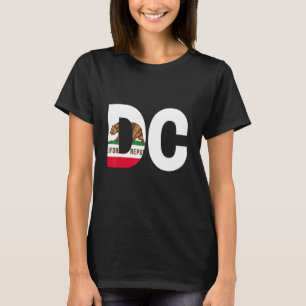Staat der kalifornischen Flagge Washington DC Städ T-Shirt