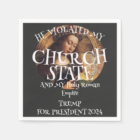 Staat der Kirche und Heiliges Römisches Reich Serviette (Vorderseite)