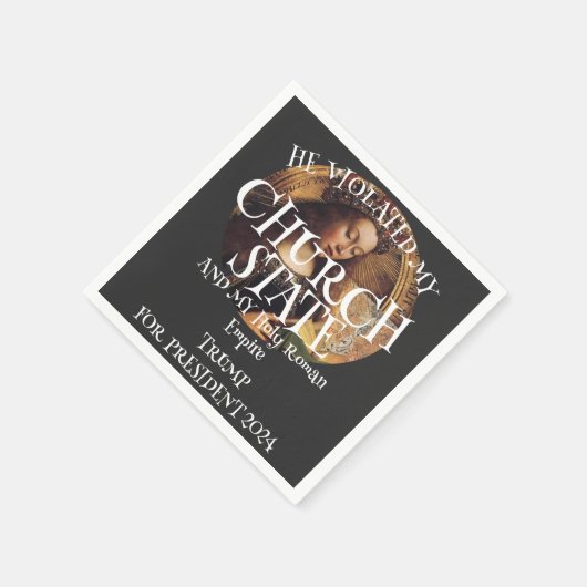 Staat der Kirche und Heiliges Römisches Reich Serviette (Ecke)