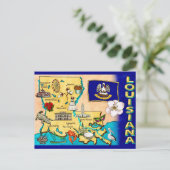 Staat der Louisiana Karte (Stehend Vorderseite)