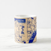 Staat der Maine Map-Tasse Kaffeetasse (Mittel)