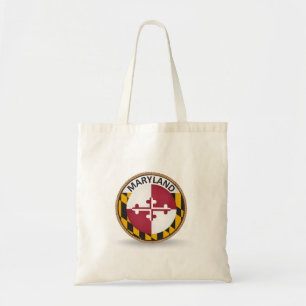 Staat der Maryland Flag Siegel Tote Tag Tragetasche
