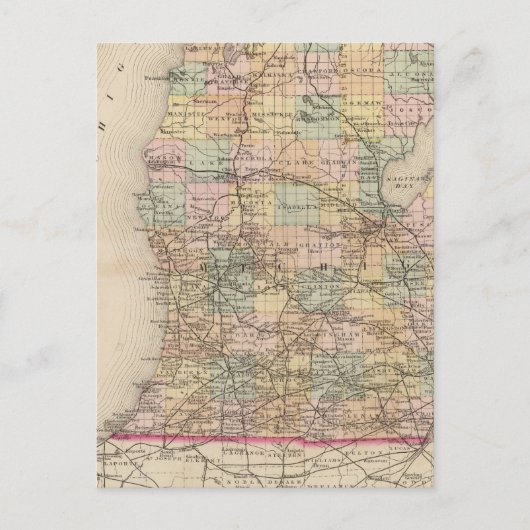 Staat der Michigan Atlas Karte (Vorderseite)