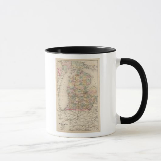 Staat der Michigan Atlas Karte Tasse (Rechts)