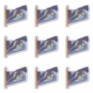 Staat der Michigan-Flagge Aufkleber