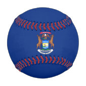 Staat der Michigan-Flagge Baseball (Rückseite)