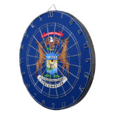 Staat der Michigan-Flagge Dartscheibe (Vorderseite rechts)