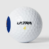 Staat der Michigan-Flagge Golfball (Logo)