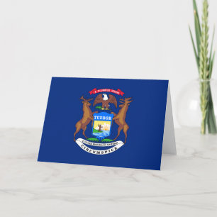 Staat der Michigan-Flagge Karte