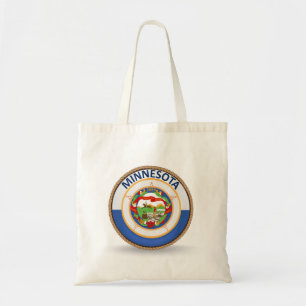 Staat der Minnesota Flag Siegel Tote Tasche