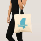 Staat der Mississippi-Form Tragetasche (Vorderseite (Produkt))
