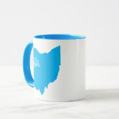 Staat der Ohio-Form-Tasse Tasse (Vorderseite Links)