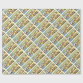 Staat der OKAY alten Vintagen Reise-Andenkens Geschenkpapier (Flach)