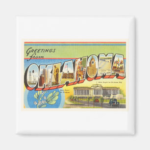 Staat der OKAY alten Vintagen Reise-Andenkens Magnet