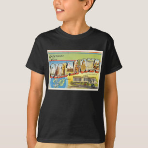 Staat der OKAY alten Vintagen Reise-Andenkens T-Shirt