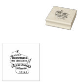 STAAT der RÜCKSENDEADRESSE WISCONSIN MILCHLAND Gummistempel (Stempel)