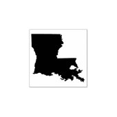 Staat der Silhouette Louisiana Gummistempel (Prägung)