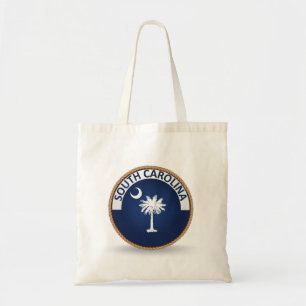 Staat der South Carolina Flag Siegel Tote Tag Tragetasche