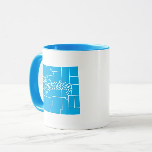 Staat der Tasse der Wyoming-Form (Vorderseite Links)
